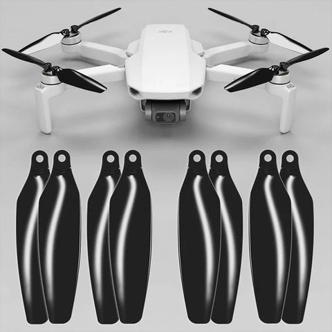 Master Airscrew - DJI Mini 2 / SE / 4K Stealth Upgrade Propeller - Propeller til DJI Mini 2 / SE / 4K - Sort - Sæt med 4 stk.