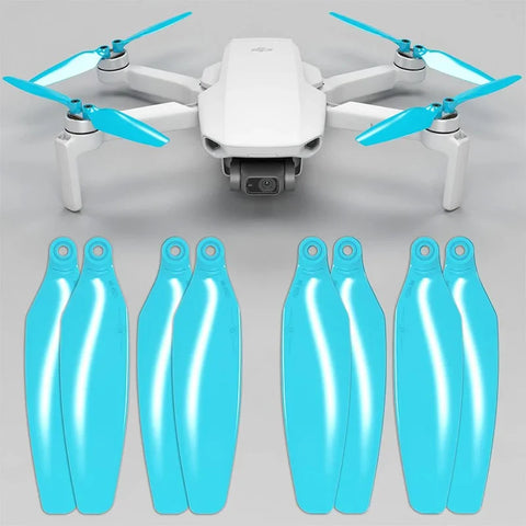 Master Airscrew - DJI Mini 2 / SE / 4K Stealth Upgrade Propeller - Propeller til DJI Mini 2 / SE / 4K - Blå - Sæt med 4 stk.