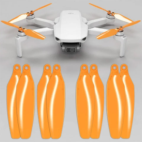 Master Airscrew - DJI Mini 2 / SE / 4K Stealth Upgrade Propeller - Propeller til DJI Mini 2 / SE / 4K - Orange - Sæt med 4 stk.