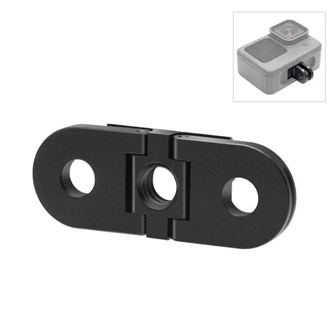 Adapter Foldbare Fingre / 1/4" gevind til GoPro Hero12/11/10/9/8 Sort/MAX - Aluminium