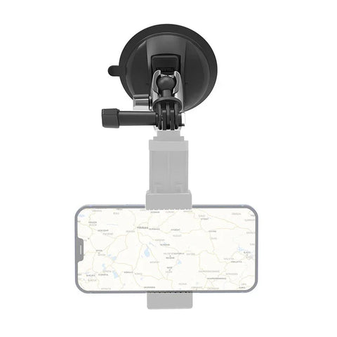 Telesin Sugekopmontering Dobbeltledt - 360° Kugleled - Kraftig - Aluminium
