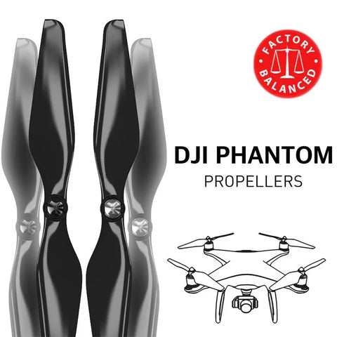 Master Airscrew - DJI Phantom 1-3 Upgrade Propeller - Propel til DJI Phantom 1-3 - Sort - Sæt med 4 stk.