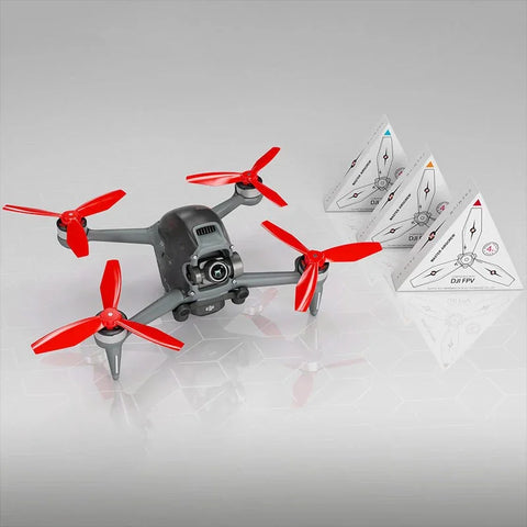 Master Airscrew - DJI FPV Ludicrous Upgrade Propellers - Propel til DJI FPV - Rød - Sæt med 4 stk.