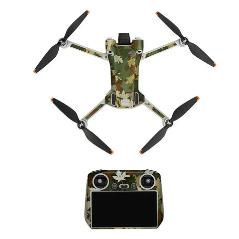 Klistermærke / Skin til DJI Mini 3 Pro + RC - Camouflage Forest