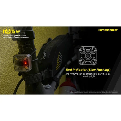 Nitecore NU05 V2 Pandelampe Mate - 40lm
