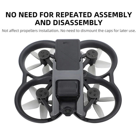 Motorbeskyttelse / dæksel til DJI Avata - Aluminium - Sort