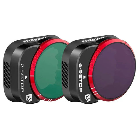 Freewell Filter VND Hard Stop til DJI Mini 3 Pro / Mini 3, 2-pak - ND4 - 32 + ND64 - 512, Variabel ND - Sæt