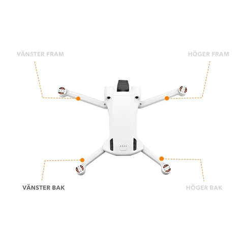 Aksel til DJI Mini 3 Pro / Mini 3 til motorarm - Bagerst til venstre