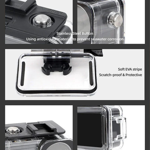 Vandtæt etui til DJI Osmo Action 5 Pro / 4 / 3 med dobbelt tilbehørsholder