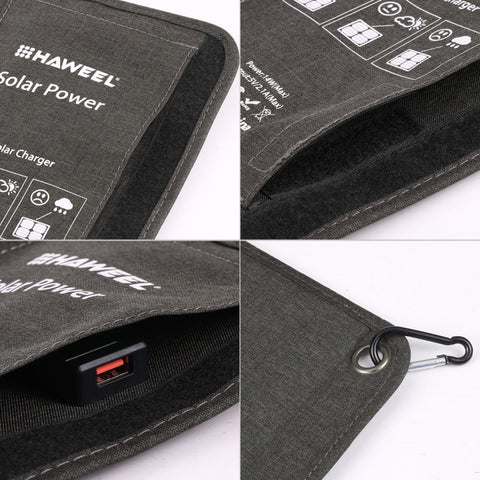 HAWEEL 14W Vikbar Solpanel