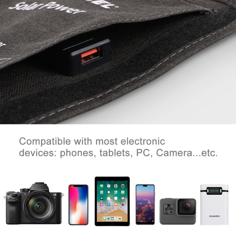 HAWEEL 14W Vikbar Solpanel