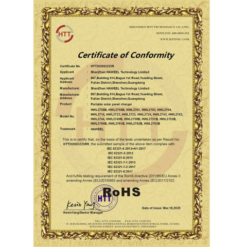 HAWEEL 14W Ultratunn Vikbar Solpanel