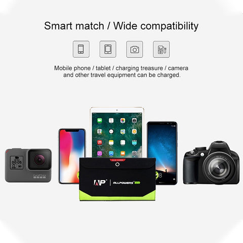 ALLPOWERS 10W Vikbar Solpanel