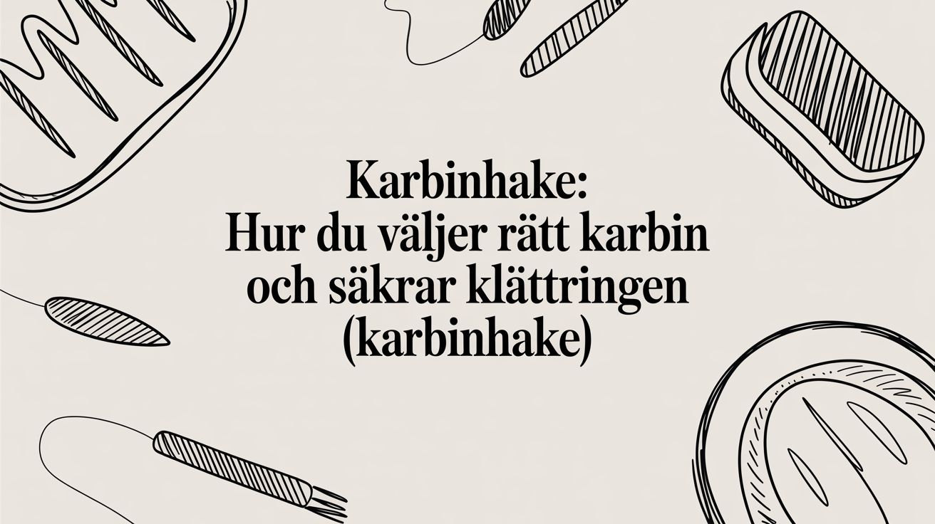 Karbinhake: Hur du väljer rätt karbin och säkrar klättringen (karbinhake)