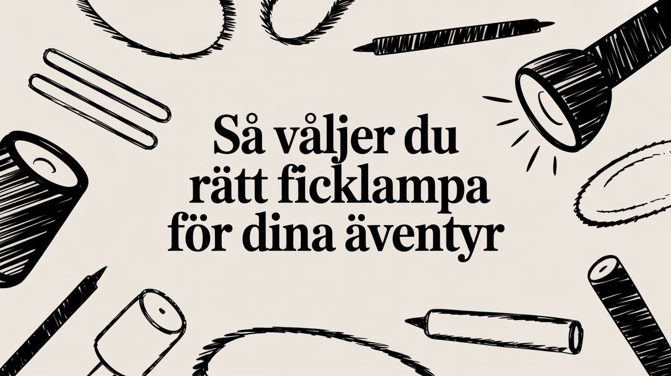 Så väljer du rätt ficklampa för dina äventyr