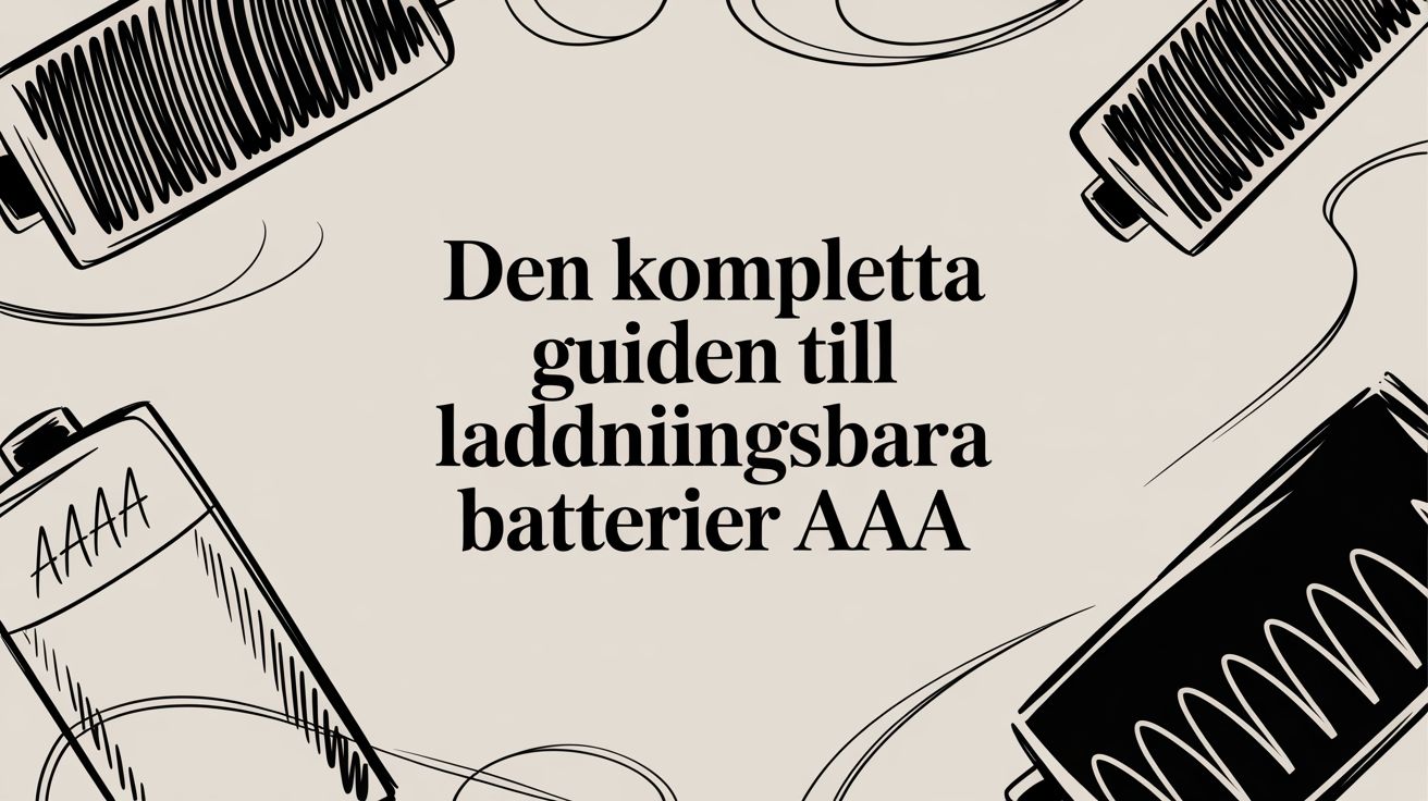 Den kompletta guiden till laddningsbara batterier AAA