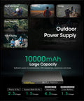 Nitecore CARBO 10000 Power Bank - Portabelt batteri - 10000mAh, 2xUSB Typ A/C, QC 3.0 / PD 20W, 5V, 3A - Kolfiber - Action King