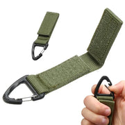 Nyckelband - Taktiskt Fäste i Nylon med Karbinhake, För Bälte / Molle - Skog - Action King