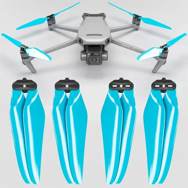 Master Airscrew - DJI Mavic 3 Stealth Upgrade Propellers - Propeller till DJI Mavic 3 - Blå - Kit 4-Pack - Action King