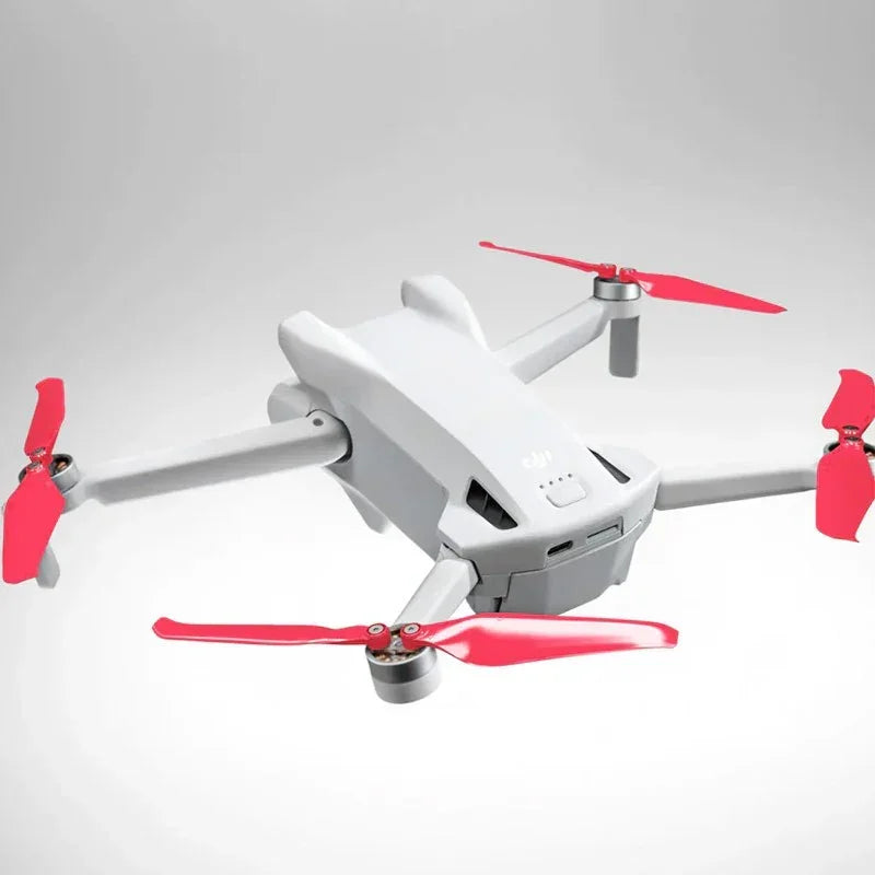 Master Airscrew - DJI Mini 3 Stealth Upgrade Propellers - Propeller till DJI Mini 3 - Röd - Kit 4-Pack - Action King