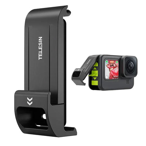 Telesin Akkuabdeckung, wasserdicht, mit USB-Pass-Through für GoPro Hero13/12/11/10/9, Schwarz