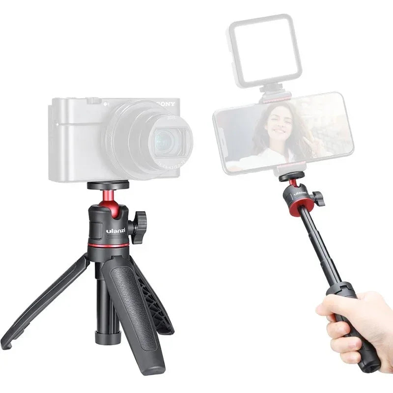 Ulanzi MT-08 Bordsstativ Tripod / Sellfiepinne med 360 kulled, 1/4" skruv - Action King