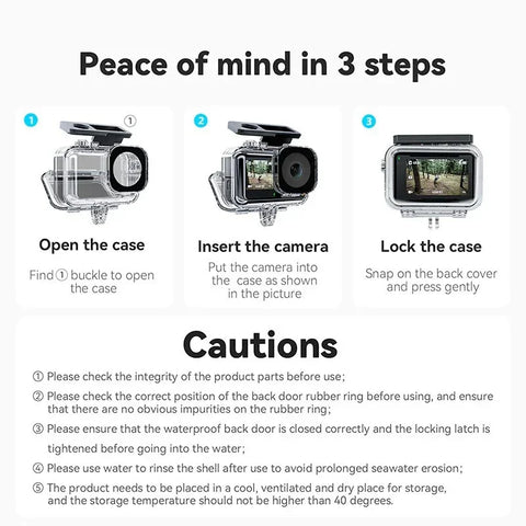 Telesin Vandtæt Etui til DJI Osmo Action 5 Pro/4/3