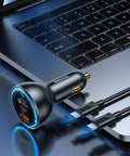 Baseus Qualcomm QC5 Car - Snabbladdare Bil QC5 / PPS 160W - 3xUSB Typ A/C - Svart - Action King