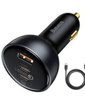 Baseus Qualcomm QC5 Car - Snabbladdare Bil QC5 / PPS 160W - 3xUSB Typ A/C - Svart - Action King