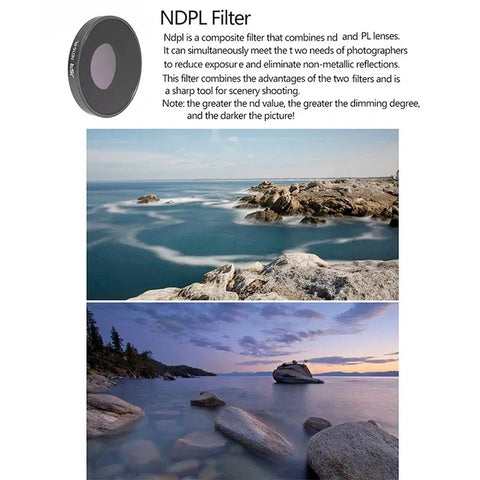JSR Filter 4-pack - ND8/PL + ND16/PL + ND32/PL + ND64/PL till DJI Osmo Action 5 Pro/4/3 - Kit - Action King