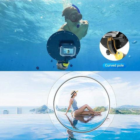 Dome Port 6" til DJI Osmo Action 5 Pro/4/3 - Sæt
