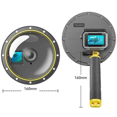 Dome Port 6" til DJI Osmo Action 5 Pro/4/3 - Sæt