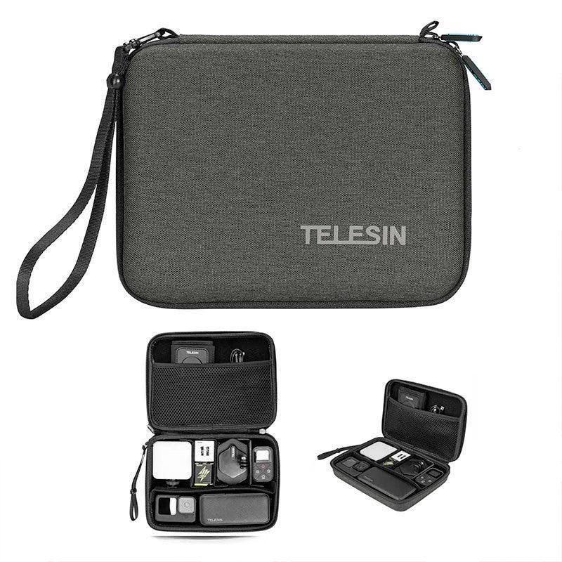 Telesin Väska / Förvaring Mellan Universal för Kamera / Mobil / Tillbehör - DIY - Grå - Action King
