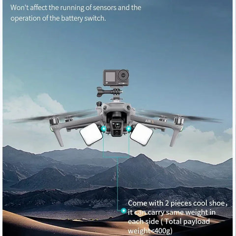 Holder til kamera/tilbehør til DJI Air 3 / Air 3S - Multifunktion