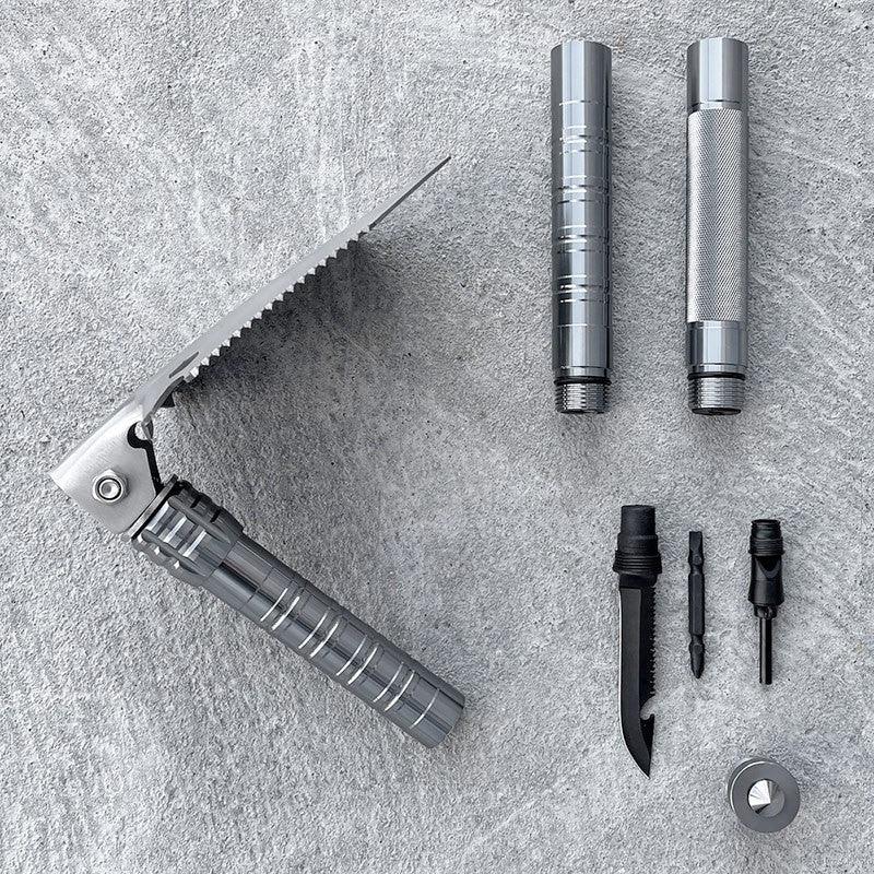 Överlevnadsspade 10 i 1 - Multiverktyg - Kit - Action King