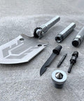 Överlevnadsspade 10 i 1 - Multiverktyg - Kit - Action King