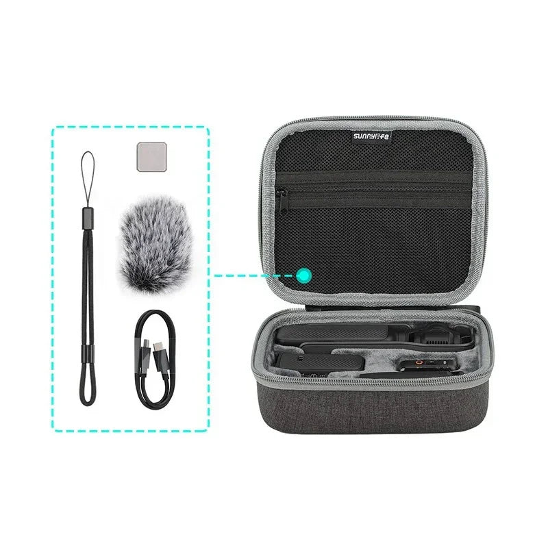 Väska till DJI Osmo Pocket 3 och tillbehör - Grå - Action King