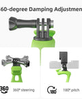 Telesin Flexibelt Silikonfäste 360° till Kamera - Svart - Action King
