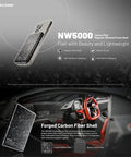 Nitecore NW5000 – Trådlös Powerbank 5000mAh med USB-C & Kolfiber - Action King