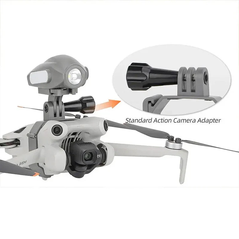 Fäste / hållare för kamera / tillbehör till DJI Mini 4 Pro - Ovansida - Action King