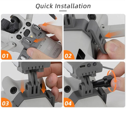 Holder til kamera/tilbehør til DJI Mini 4 Pro - Overside