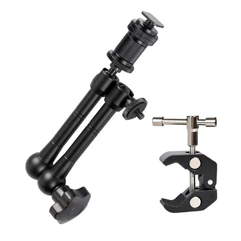Magic Arm Dobbelt 360° Kugleled + Klemme - 11" - Aluminium - Sæt