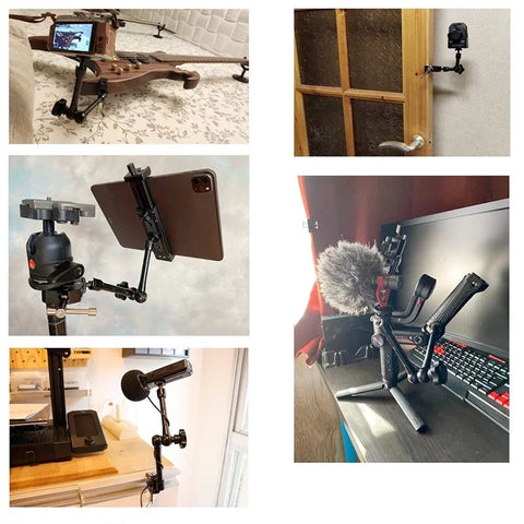 Magic Arm Dobbelt 360° Kugleled + Klemme - 11" - Aluminium - Sæt