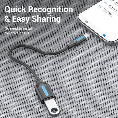 Vention Adapter / Datakabel USB OTG til iPhone/Android til DJI Mavic 2 Pro/Zoom / Mavic Pro / Mavic Air / Mini / Spark Fjernbetjening