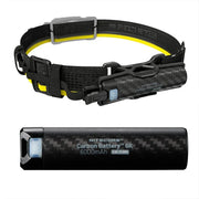 Nitecore Carbon Battery 6K Kit - Vattentätt Batteri Kolfiber - 6000mAh + Pannband Kit - Action King