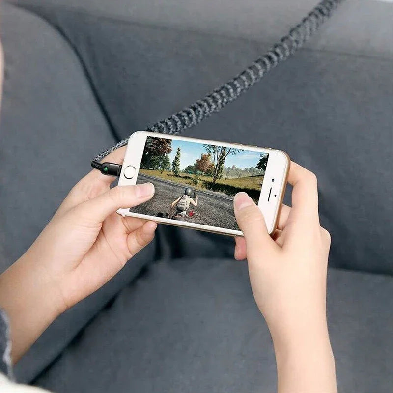 Mcdodo Spring Cable USB-A - Lightning CA-6410, USB-A - Lightning Kabel, Spiral, 2A, 1.8m - Svart - Action King