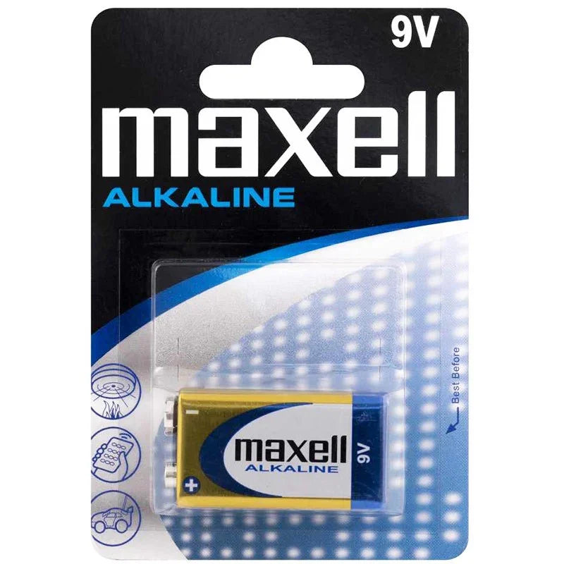 Maxell Alkaline 9V Long Life, 6LR61 - Alkaliskt Batteri, 9V - Action King