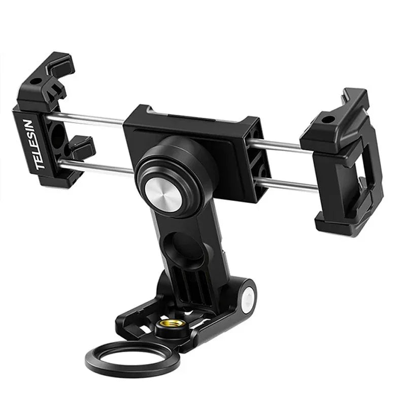 Telesin PM-001 Multifunctional Phone Holder - Fäste / Hållare Mobiltelefon Med Tillbehörshållare + 1/4" gänga till 1/4" Skruv - Action King