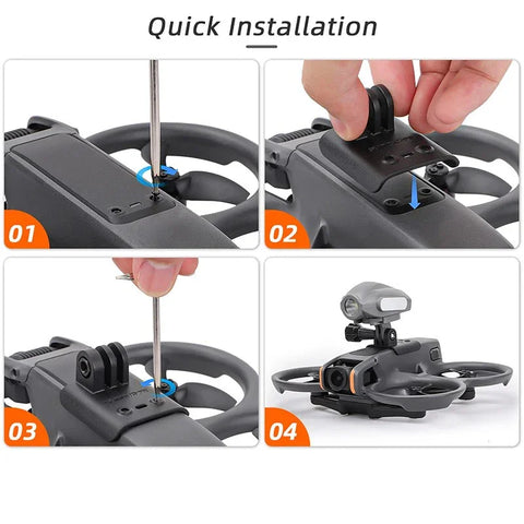 Holder til kamera/tilbehør til DJI Avata 2 - Overside