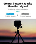 Telesin Batteri till GoPro Hero12/11/10/9 Black - ersätter SPBL1B - 1750mAh - Action King
